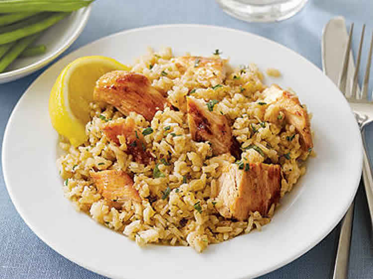 Poulet au riz avec sauce Worcestershire cookeo