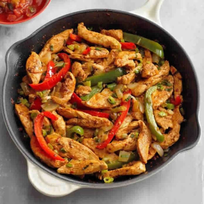 Poulet mexicain aux poivrons au cookeo