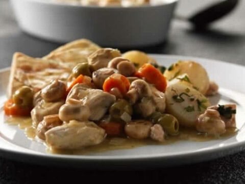 Poulet pomme de terre champignons au Cookeo