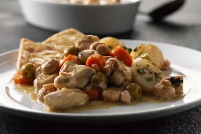 Poulet pomme de terre champignons au Cookeo