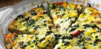 Quiche aux épinards et champignons