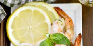 Recette crevettes au citron et herbes ww