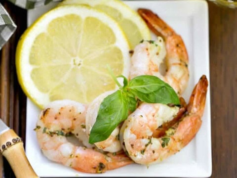 Recette crevettes au citron et herbes ww