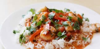 Recette crevettes aux tomates et lait de coco ww