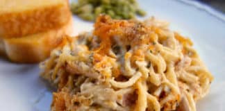 Recette gratin de spaghetti au poulet ww