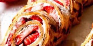 Recette gâteau roulé à la fraise et fromage à la crème ww