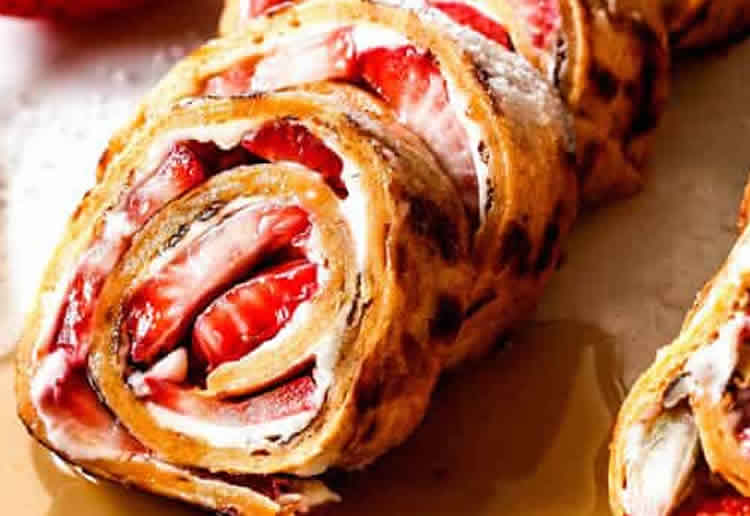 Recette gâteau roulé à la fraise et fromage à la crème ww