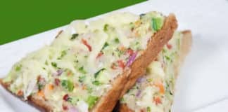 Recette pain grillé au fromage et légumes ww