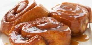 Recette rouleaux de cannelle et caramel ww