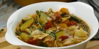 Recette soupe au chou et légumes ww