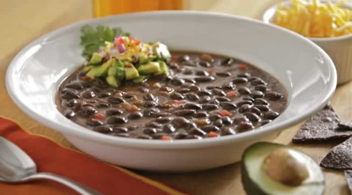 Recette soupe aux haricots noirs ww