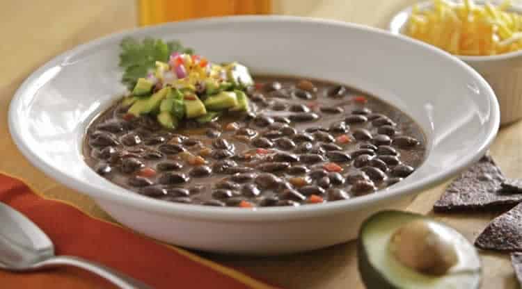 Recette soupe aux haricots noirs ww