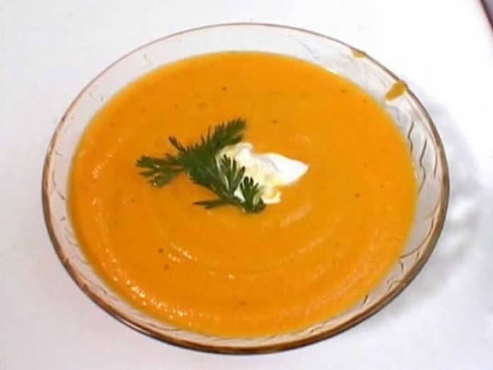 Recette soupe de carottes au gingembre w.w