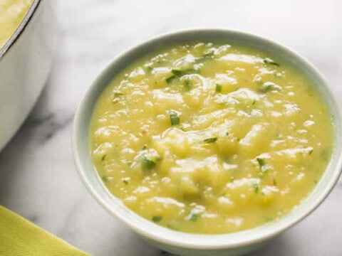Recette soupe poireaux et pommes de terre w.w