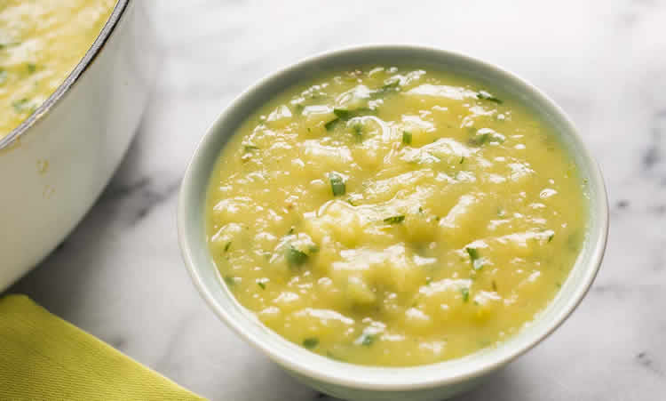Recette soupe poireaux et pommes de terre w.w