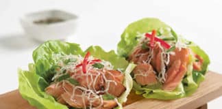 Recette wraps de saumon et laitue weight watchers