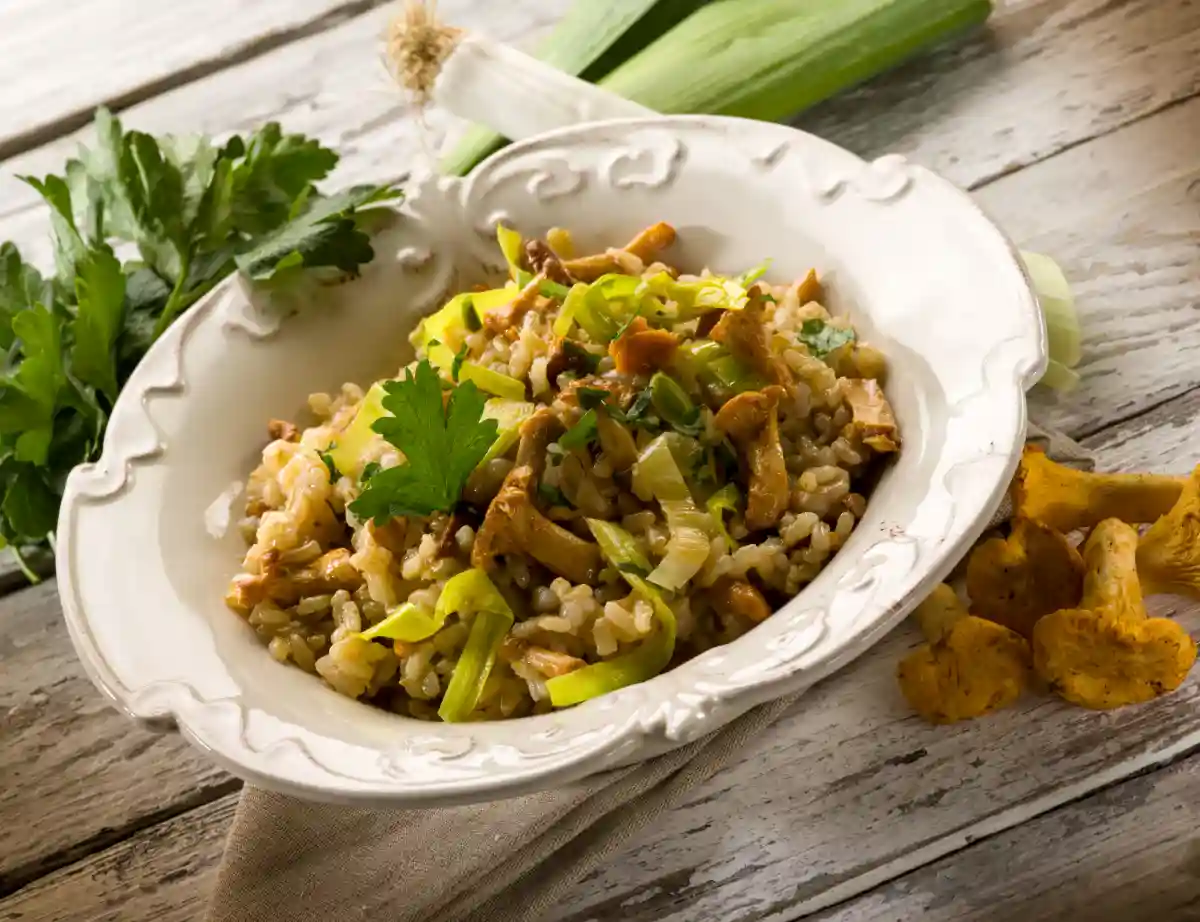 risotto champignon poireau au Cookeo