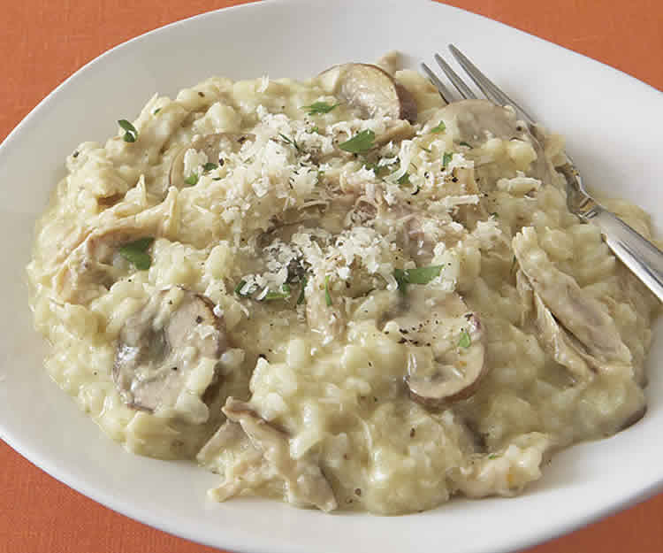 Risotto crémeux au poulet et ail au thermomix