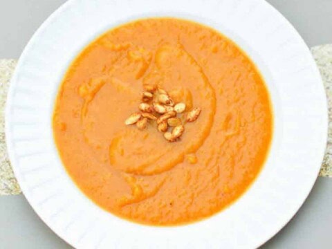 Soupe à la courge et aux patates douces au thermomix