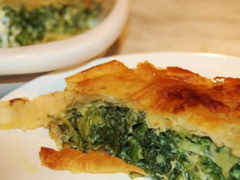 Tarte feuilletée aux épinards au thermomix