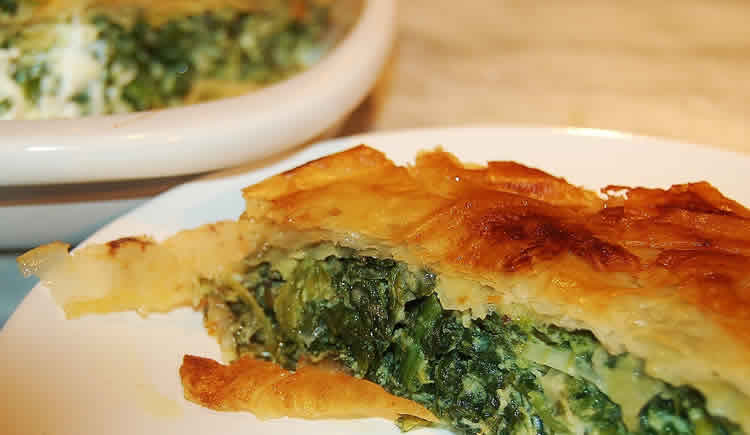 Tarte feuilletée aux épinards au thermomix