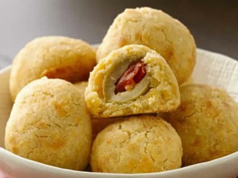 Boulettes de fromage farcies aux olives au thermomix