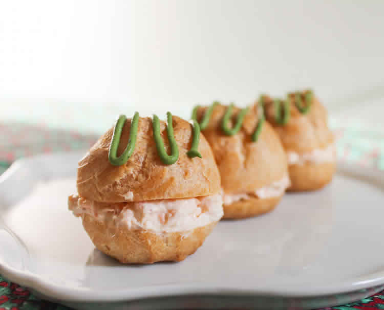 Choux à la mousse de saumon fumé au thermomix