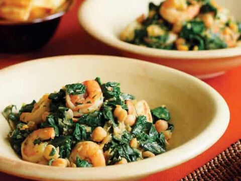 Crevettes aux pois chiches au thermomix