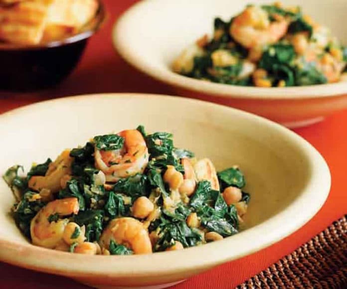 Crevettes aux pois chiches au thermomix