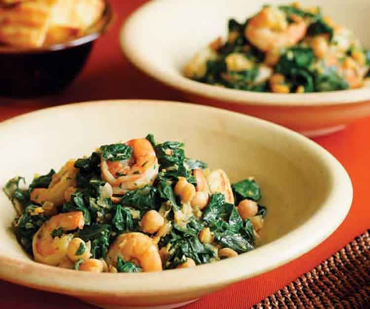 Crevettes aux pois chiches au thermomix