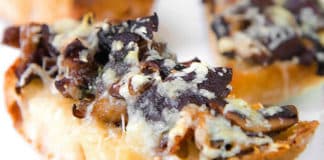 Crostini aux champignons et fromage au thermomix
