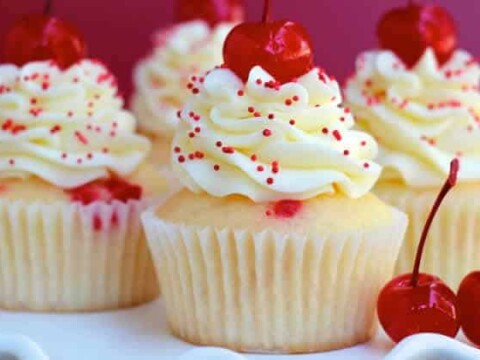 Cupcakes aux cerises et mascarpone au thermomix