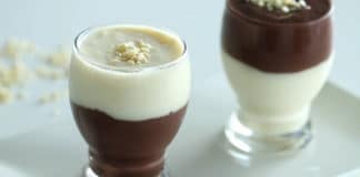 Duo de crème dessert chocolat et vanille au thermomix