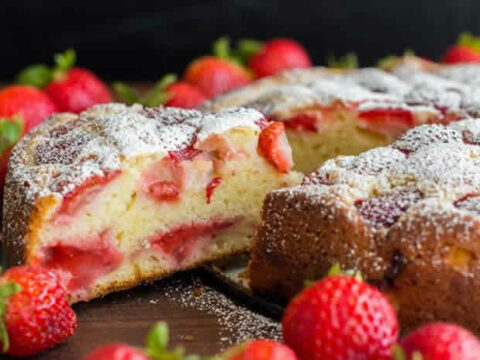 Gâteau aux fraises facile au thermomix