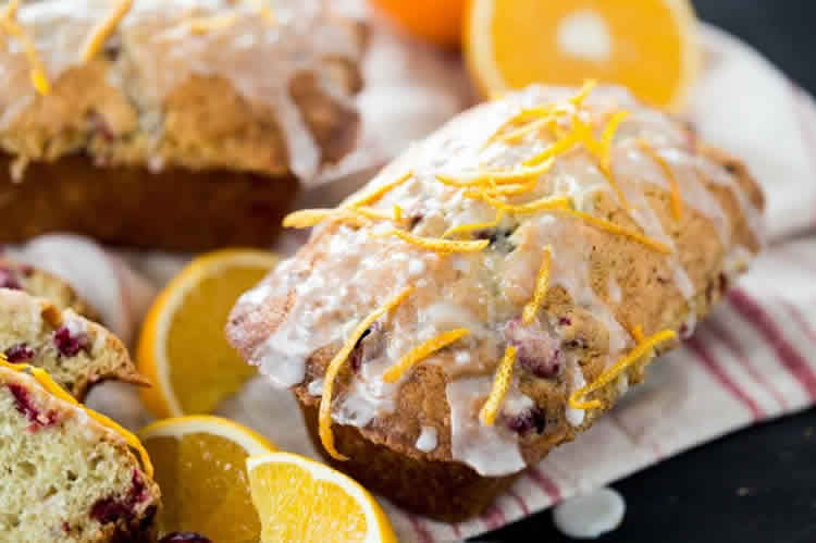 Gâteau orange canneberges