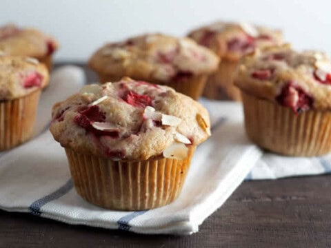 Muffins aux fraises et amandes au thermomix