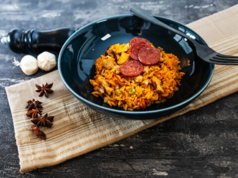Paella poulet chorizo au cookeo