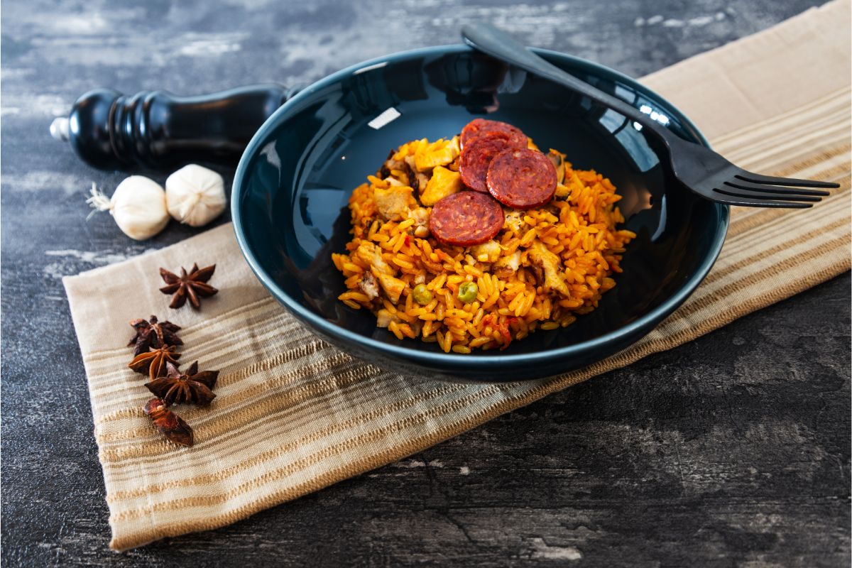 Paella poulet chorizo au cookeo