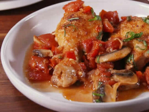 Poulet cacciatore au thermomix
