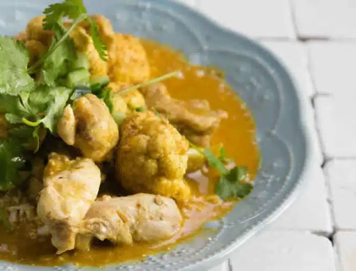 Poulet chou-fleur et curry au cookeo
