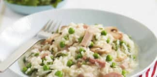 Risotto aux petits pois et lardon au thermomix