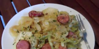 Saucisses aux Chou et pomme de terre au cookeo