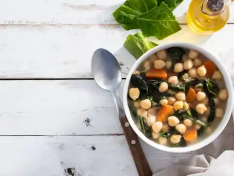 soupe au pois chiches et épinards au Thermomix
