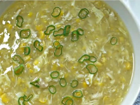 Soupe chinoise de poulet et maïs au thermomix