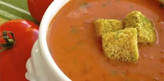 Soupe de tomates fraîches au basilic au thermomix