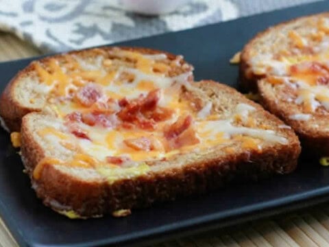 Toast au jambon et fromage