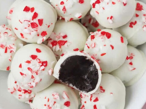 Truffes oreo au chocolat blanc