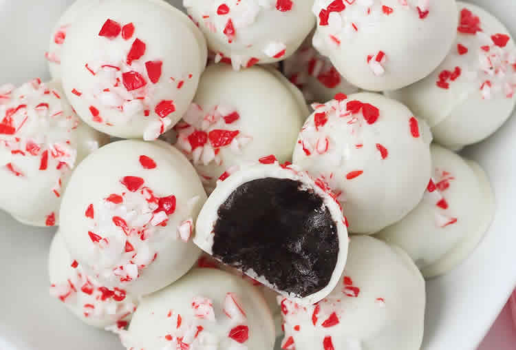 Truffes oreo au chocolat blanc