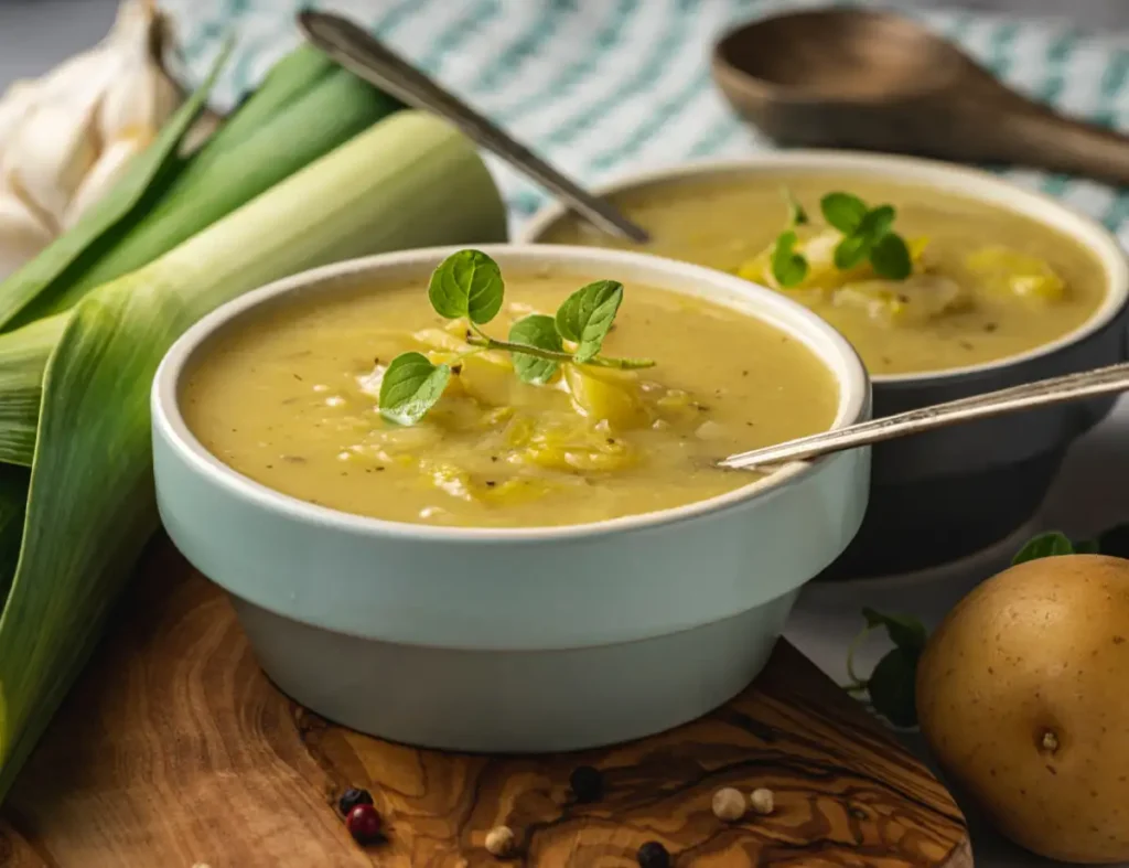 Velouté de poireaux et pomme de terre au thermomix