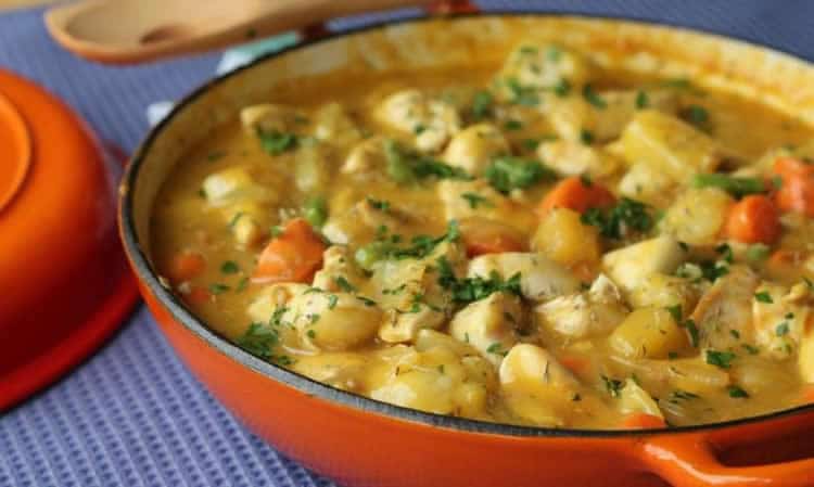 Casserole poulet et légumes